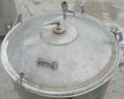 Used - Lee Metal Products Tank, Model 200DBT, 304 stainless steel, vertical. Approximately 40