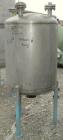 Used Lee Metal Products Pressure Tank, 100 gallon, model DBT, 316 stainless steel, vertical. Approximate 30