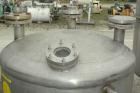 Used Lee Metal Products Pressure Tank, 100 gallon, model DBT, 316 stainless steel, vertical. Approximate 30
