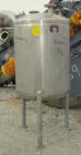 Used Lee Metal Products Pressure Tank, 100 gallon, model DBT, 316 stainless steel, vertical. Approximate 30