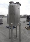 Used Letsch/ Precision Stainless Tank, 132 gallon, 316L stainless steel, vertical. 30
