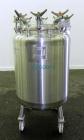 Used Letsch Pressure Tank, 50 Gallons, 316L Stainless Steel, Vertical. 24’’ Diameter x 24’’ straight side, dished top and bottom. Internal rated 20 psi at 300 degrees F. Re-rated by Precision Stainle...