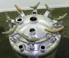 Used Letsch Pressure Tank, 50 Gallons, 316L Stainless Steel, Vertical. 24’’ Diameter x 24’’ straight side, dished top and bottom. Internal rated 20 psi at 300 degrees F. Re-rated by Precision Stainle...