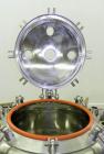 Used Letsch Pressure Tank, 50 Gallons, 316L Stainless Steel, Vertical. 24’’ Diameter x 24’’ straight side, dished top and bottom. Internal rated 20 psi at 300 degrees F. Re-rated by Precision Stainle...