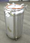 Used- Letsch Pressure Tank, 60 Gallon Capacity, 316L Stainless Steel, Vertical. Approximate 23