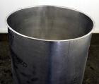 Used Lomax Stainless Steel Equipment Tank, 100 Gallon, Model SA100, 304 Stainless Steel, Vertical. Approximate 30-1/2” diameter x 36” straight side. Open top, no cover, slight coned bottom. 2” Tri-cl...