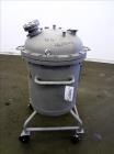 Used- Meyer Tool & Mfg Pressure Tank Filter, 200 Liter (52.83 Gallon) Capacity, 316L Stainless Steel, Vertical. 23.625