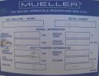 Unused- Mueller Pressure Tank, 50 Gallon, Model 