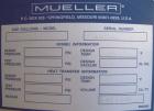 Unused- Mueller Pressure Tank, 263 Gallon, model 