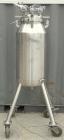 Used Mueller Pressure Tank, 26 gallon (100 liter), model F, 316 stainless steel, vertical. 18