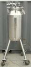 Used Mueller Pressure Tank, 26 gallon (100 liter), model F, 316 stainless steel, vertical. 18
