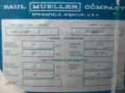 Used Mueller Pressure Tank, 26 gallon (100 liter), model F, 316 stainless steel, vertical. 18