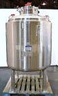 Unused- Mueller WFI Storage Tank, 250 Gallon (946 Liter), Model F, 316L Stainless Steel, Vertical. 42” Diameter x 37” straight side, dished top and bottom. Internal polished, rated 40 psi at 300 degr...
