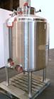 Unused- Mueller WFI Storage Tank, 250 Gallon (946 Liter), Model F, 316L Stainless Steel, Vertical. 42” Diameter x 37” straight side, dished top and bottom. Internal polished, rated 40 psi at 300 degr...
