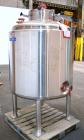Unused- Mueller WFI Storage Tank, 250 Gallon (946 Liter), Model F, 316L Stainless Steel, Vertical. 42” Diameter x 37” straight side, dished top and bottom. Internal polished, rated 40 psi at 300 degr...