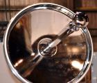 Unused- Mueller WFI Storage Tank, 250 Gallon (946 Liter), Model F, 316L Stainless Steel, Vertical. 42” Diameter x 37” straight side, dished top and bottom. Internal polished, rated 40 psi at 300 degr...