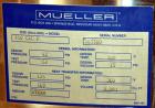 Unused- Mueller WFI Storage Tank, 250 Gallon (946 Liter), Model F, 316L Stainless Steel, Vertical. 42” Diameter x 37” straight side, dished top and bottom. Internal polished, rated 40 psi at 300 degr...