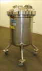 Used Mueller Pressure Tank, 430 Liter (113 Gallon), Model F, 316L Stainless Steel, Vertical. 30