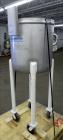Used Mueller Tank, Model F, 50 Gallon, 316 Stainless Steel, Vertical.