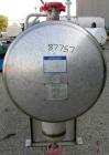 Unused- Mueller Pressure Tank, 250 gallon, 304/304L stainless steel, horizontal. 24