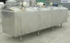 Used Mueller Flavor Tank, (4) compartment, approximate 200 gallon each, 304 stainless steel, jacketed.  Each compartment measures 38