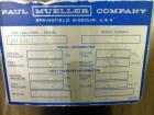 Used 500 Liter Stainless Steel Paul Mueller Company Tank