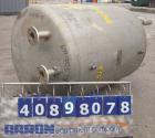 Used Niles Steel Tank Company Pressure Tank, 250 gallon, 316 stainless steel, vertical. 40