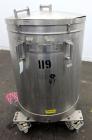 Used Tank, 100 Gallon, 304 Stainless Steel, Vertical. Approximate 31