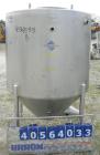 Used W.H.E. Bio-Systems Tank, 325 gallon, 304 stainless steel, vertical. 48 1/2