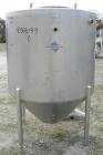 Used W.H.E. Bio-Systems Tank, 325 gallon, 304 stainless steel, vertical. 48 1/2