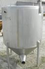 Used W.H.E. Bio-Systems Tank, 325 gallon, 304 stainless steel, vertical. 48 1/2