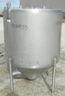 Used W.H.E. Bio-Systems Tank, 325 gallon, 304 stainless steel, vertical. 48 1/2