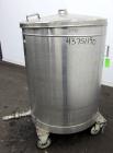 Used- Tank, 200 Gallon, 316 Stainless Steel, Vertical. Approximate 38