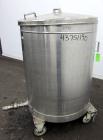 Used Tank, 200 Gallon, 316 Stainless Steel, Vertical. Approximate 38
