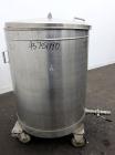 Used Tank, 200 Gallon, 316 Stainless Steel, Vertical. Approximate 38