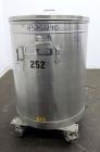 Used- Tank, 200 Gallon, 316 Stainless Steel, Vertical. Approximate 38