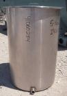 Used Tank/Drum, 70 Gallon, 316 Stainless Steel, Vertical. 24