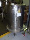 Used Tank, 125 Gallon, Stainless Steel, Vertical. 32