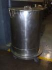 Used Tank, 125 Gallon, Stainless Steel, Vertical. 32