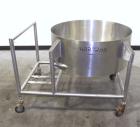 Used Tank, Approximate 40 Gallon, 316 stainless steel, vertical. 32