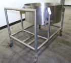 Used Tank, Approximate 40 Gallon, 316 stainless steel, vertical. 32
