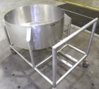 Used Tank, Approximate 40 Gallon, 316 stainless steel, vertical. 32