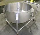 Used Tank, Approximate 40 Gallon, 316 stainless steel, vertical. 32