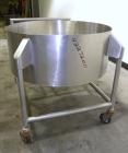 Used Tank, Approximate 40 Gallon, 316 stainless steel, vertical. 32