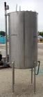 Used Tank, 270 Gallon, 304 Stainless Steel, Vertical. 36
