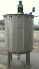 Used Tank, 440 Gallon, 304 Stainless Steel, Vertical. 48