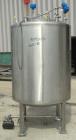 Used- Tank, 440 Gallon, 304 Stainless Steel, Vertical. 48