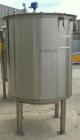 Used Tank, 440 Gallon, 304 Stainless Steel, Vertical. 48