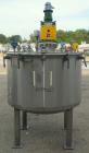 Used Tank, 250 Gallon, 304 Stainless Steel, Vertical. 48
