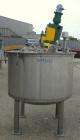 Used Tank, 250 Gallon, 304 Stainless Steel, Vertical. 48
